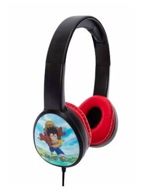 One Piece Wired Headphones With Adjustable Headband & Soft Ear Cushions 3.5mm Ja